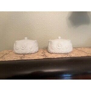 Set of 2 Andre Richard Bisque Trinket Dishes